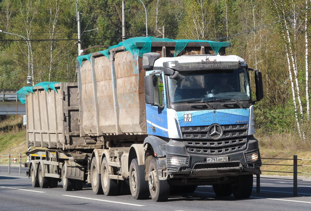 Калужская область, № Р 793 АР 40 — Mercedes-Benz Actros '18 [Z9M]