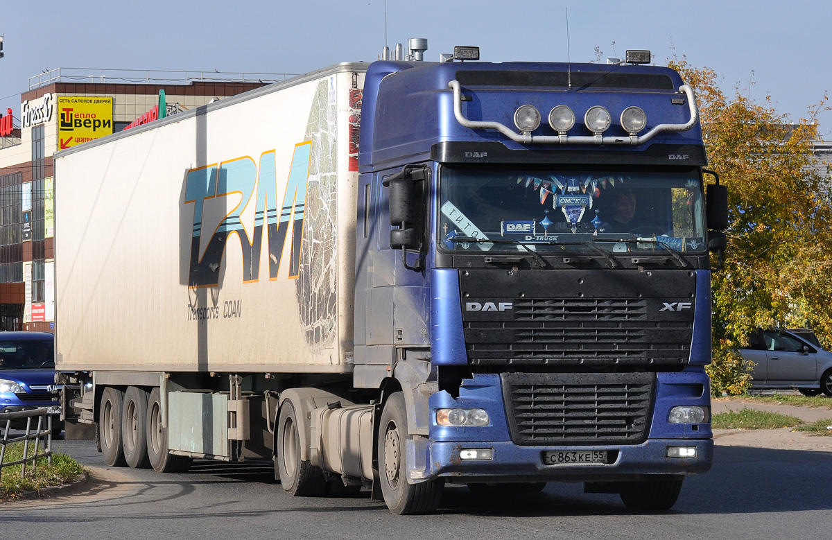 Омская область, № С 863 КЕ 55 — DAF XF95 FT