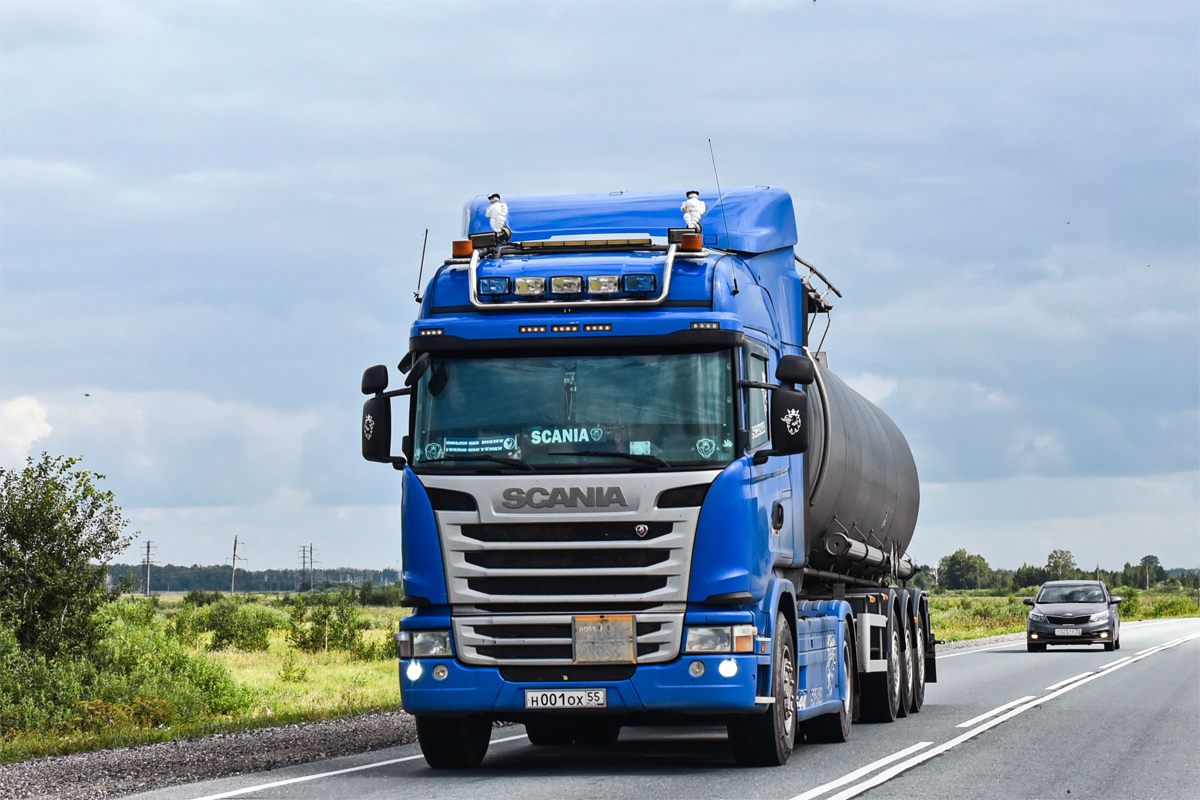 Омская область, № Н 001 ОХ 55 — Scania ('2013) G440