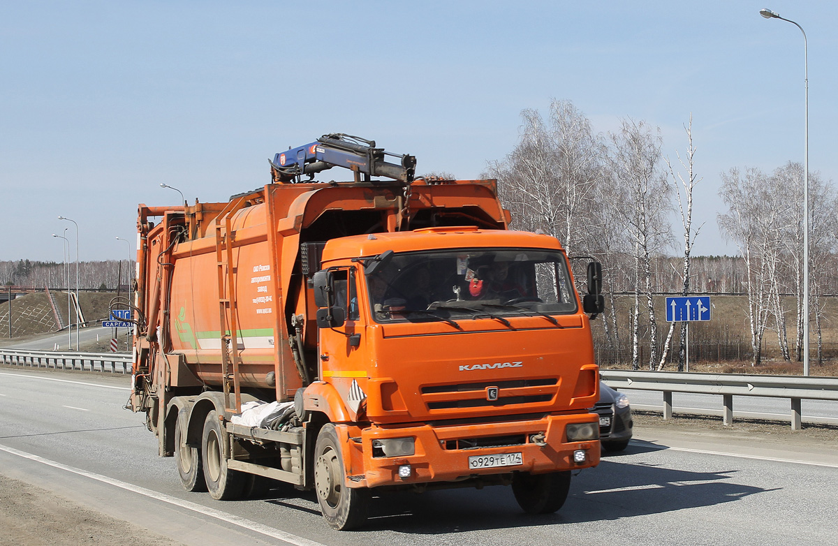 Челябинская область, № О 929 ТЕ 174 — КамАЗ-65115 (общая модель)