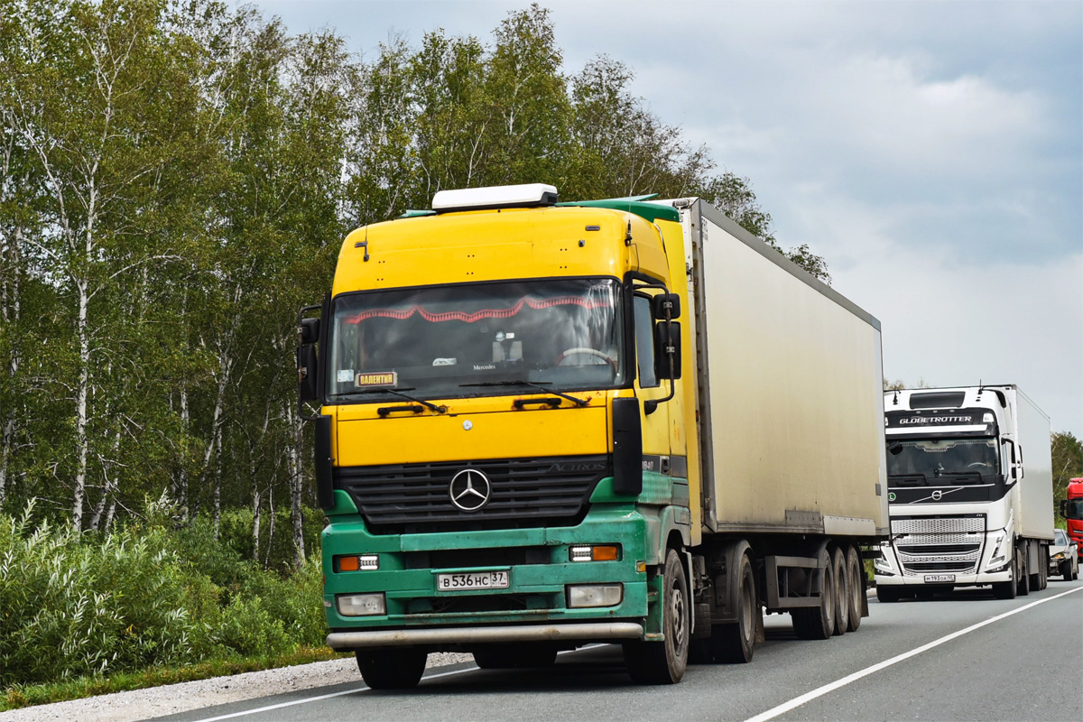 Ивановская область, № В 536 НС 37 — Mercedes-Benz Actros ('1997)