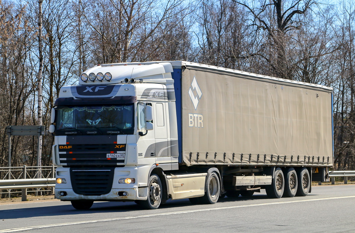 Псковская область, № В 140 ЕХ 60 — DAF XF105 FT