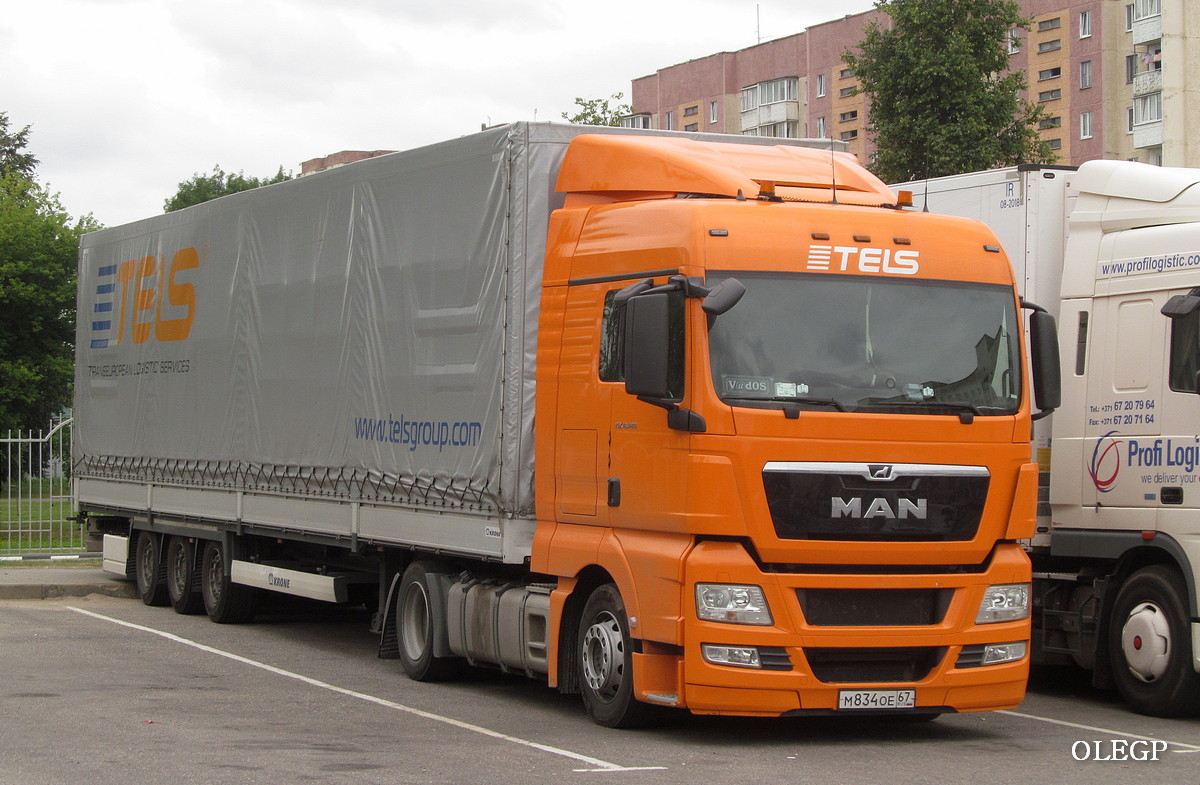 Смоленская область, № М 834 ОЕ 67 — MAN TGX ('2007) 18.480