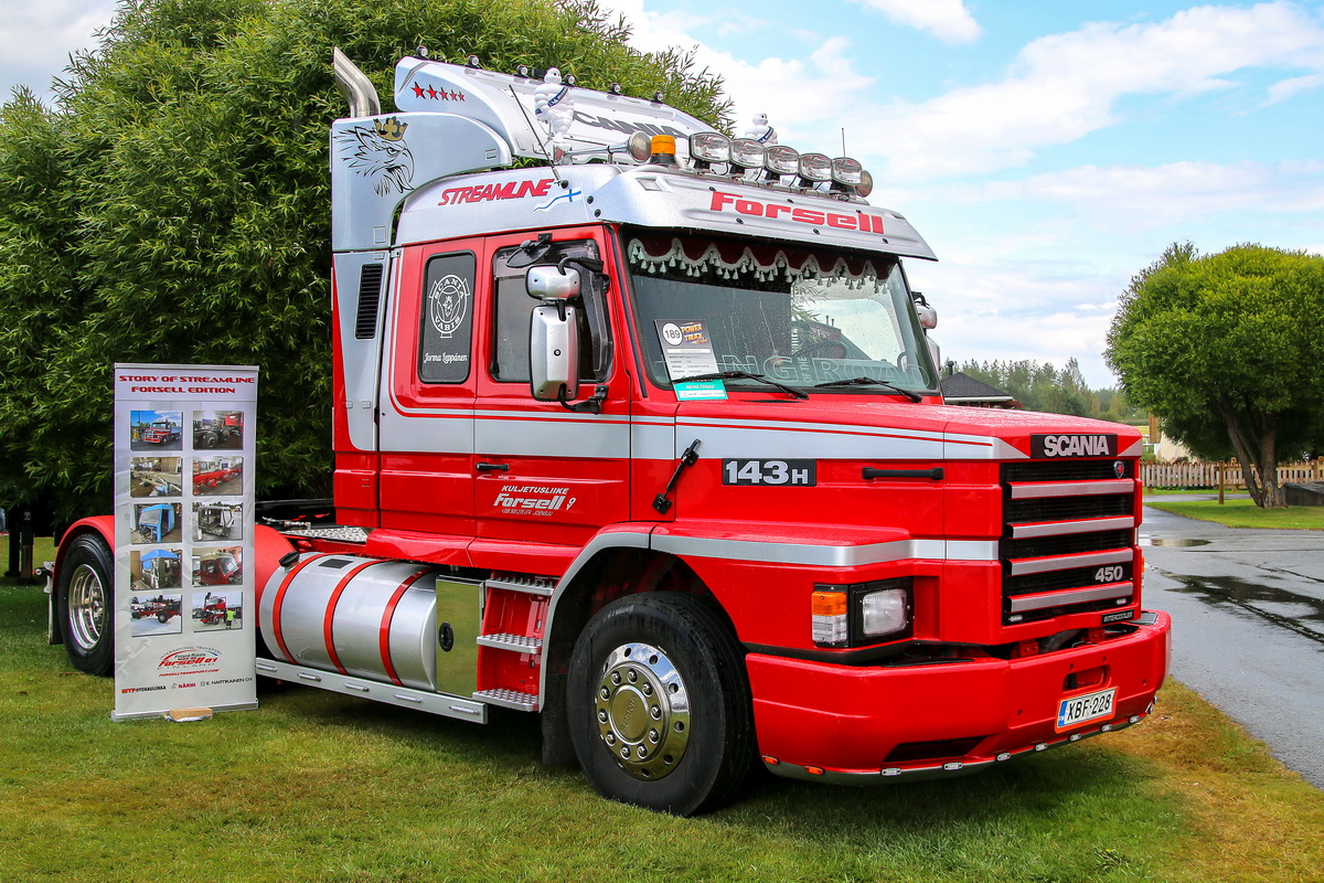 Финляндия, № XBF-228 — Scania (II) T-Series 143H; Финляндия — Power Truck Show 2019