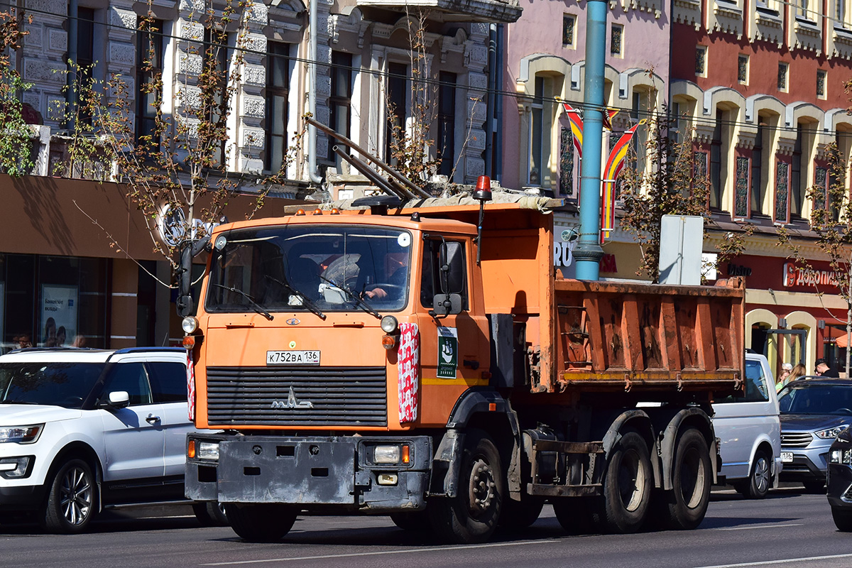 Воронежская область, № К 752 ВА 136 — МАЗ-5516W4