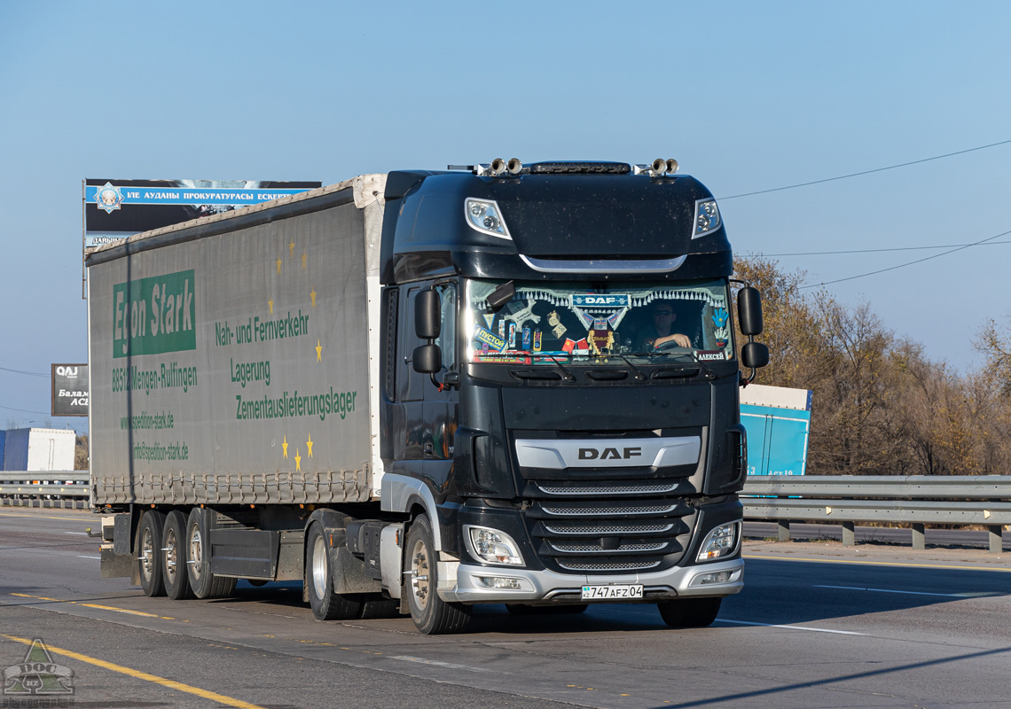 Актюбинская область, № 747 AFZ 04 — DAF XF Euro6 FT