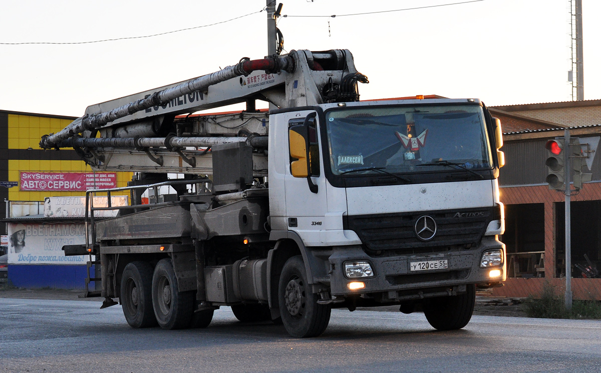 Омская область, № У 120 СЕ 55 — Mercedes-Benz Actros ('2003) 3341