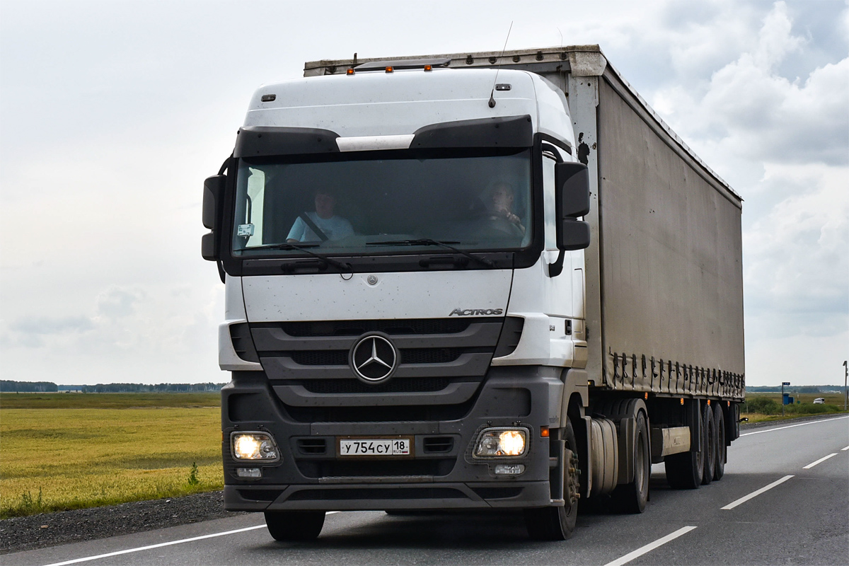 Удмуртия, № У 754 СУ 18 — Mercedes-Benz Actros ('2009) 1841