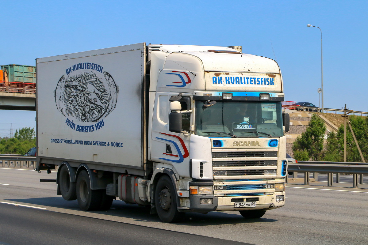 Мурманская область, № М 848 МК 51 — Scania ('1996) R124L