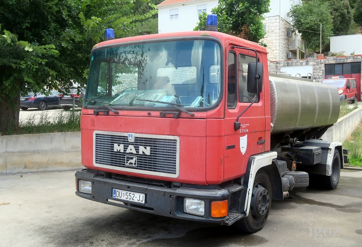 Хорватия, № DU 552-JJ — MAN F2000 (общая модель)