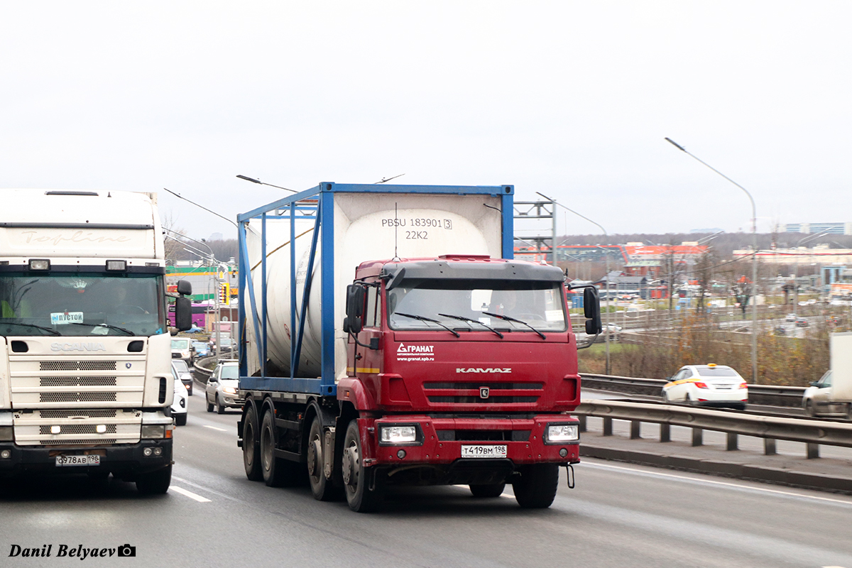 Санкт-Петербург, № Т 419 ВМ 198 — КамАЗ-65201-B5(49)