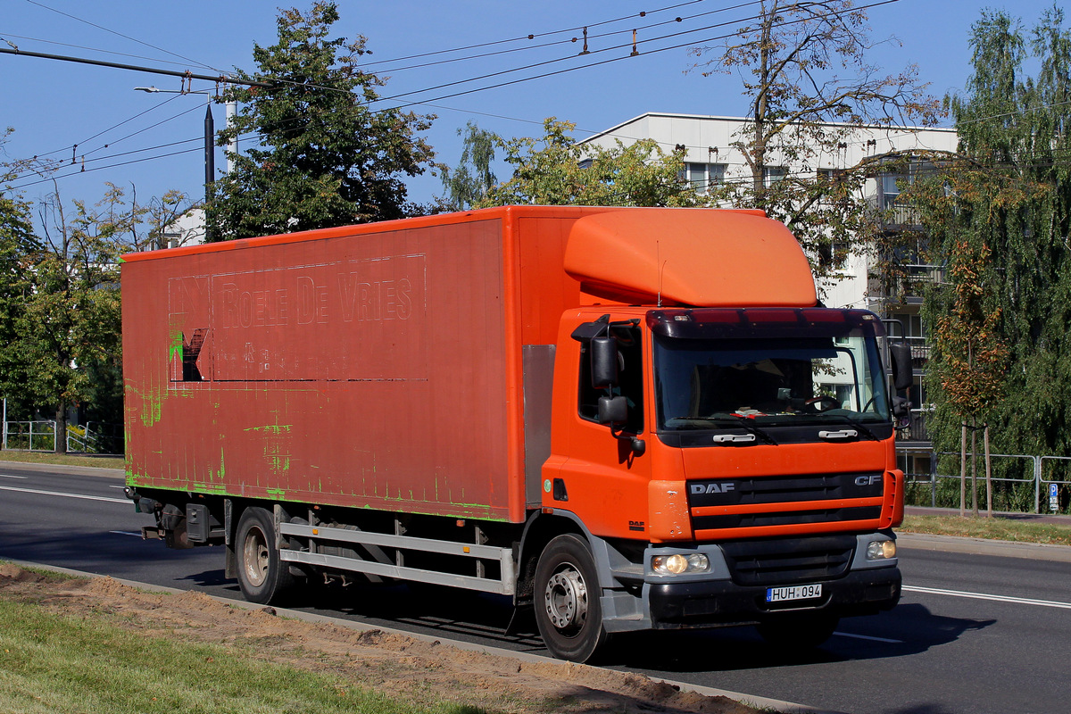 Литва, № HUH 094 — DAF CF75 FA