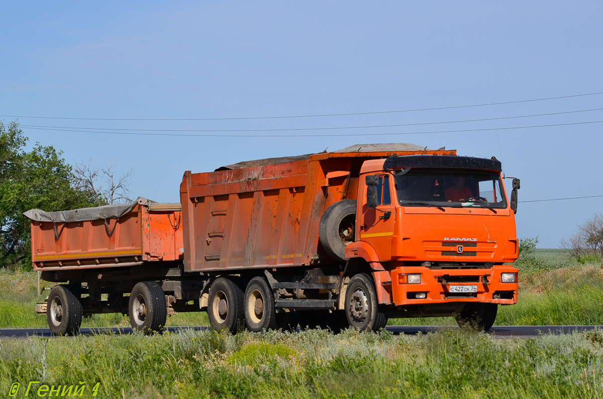 Волгоградская область, № С 422 ОК 34 — КамАЗ-6520-63