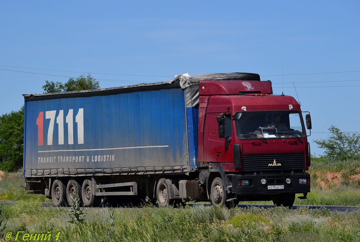 Волгоградская область, № Е 019 АВ 134 — МАЗ-544008