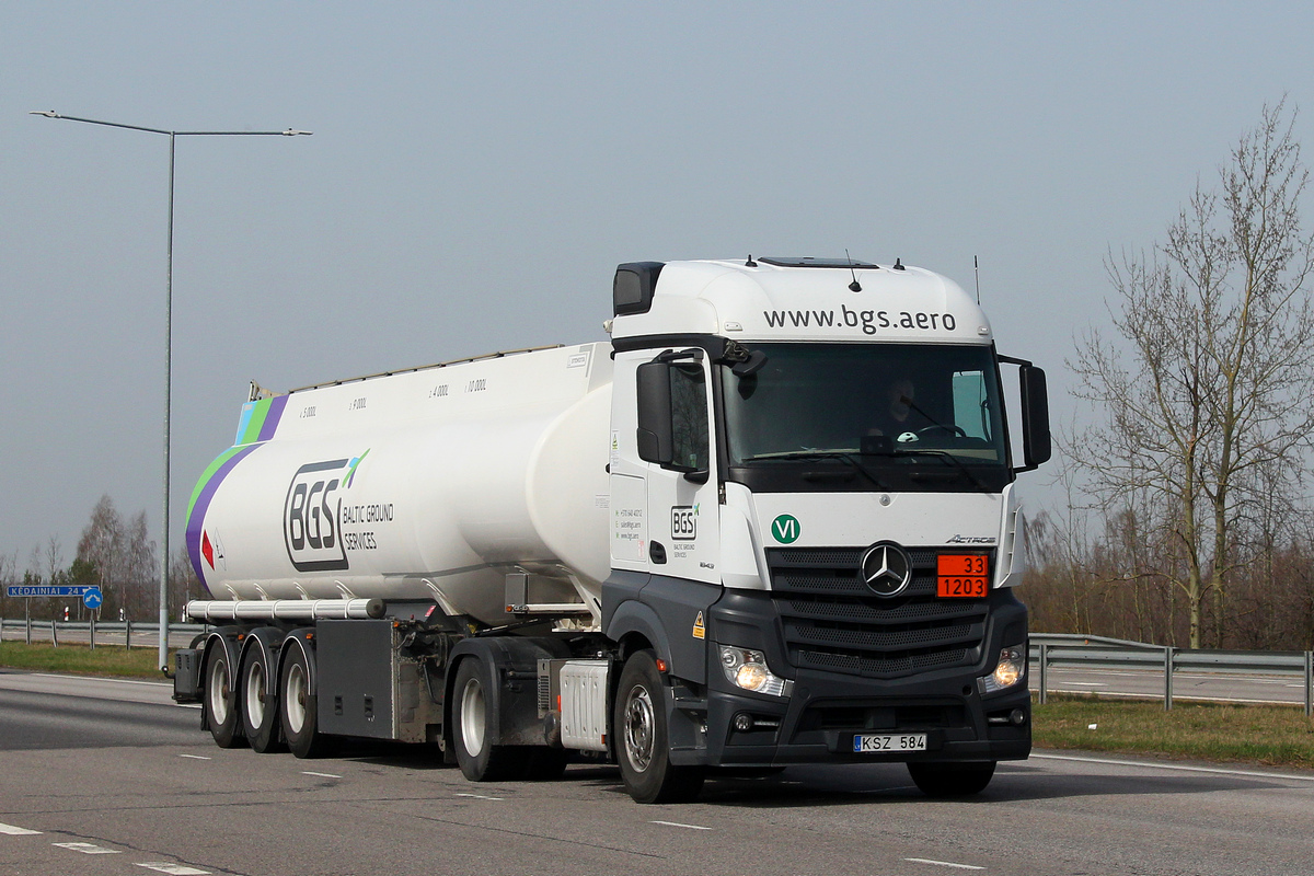 Литва, № KSZ 584 — Mercedes-Benz Actros ('2011) 1843