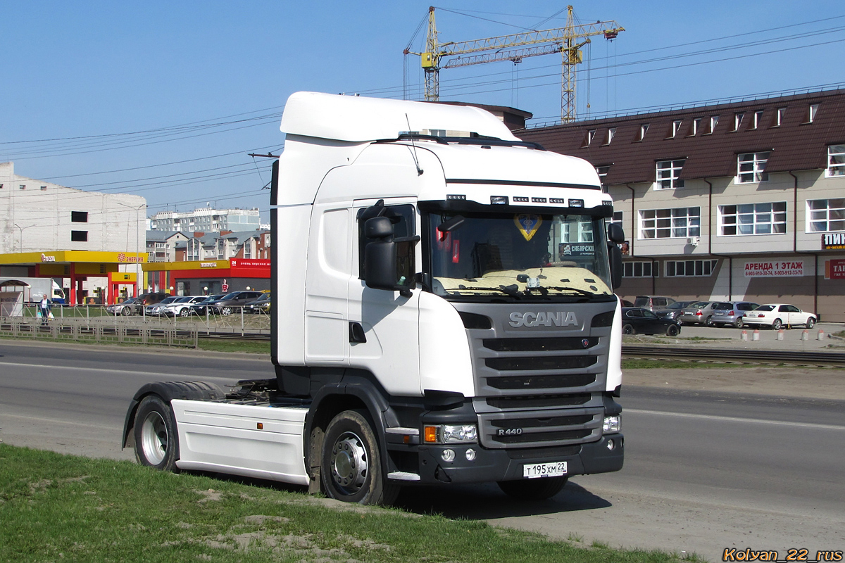 Алтайский край, № Т 195 ХМ 22 — Scania ('2016) R440