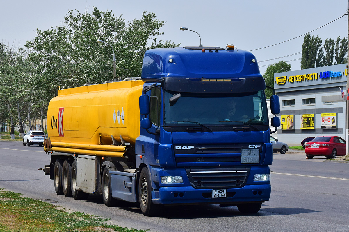 Краснодарский край, № Е 839 АМ 193 — DAF CF85 FT