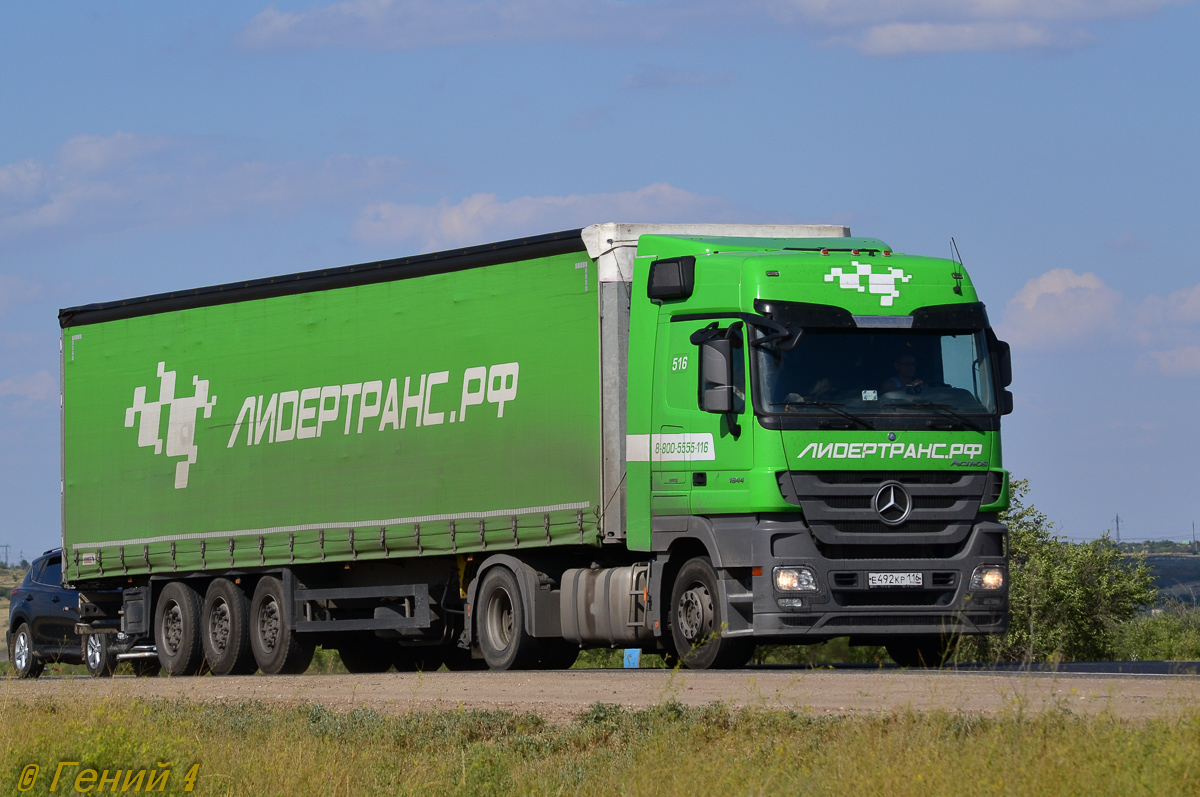 Татарстан, № Е 492 КР 116 — Mercedes-Benz Actros '09 1844 [Z9M]