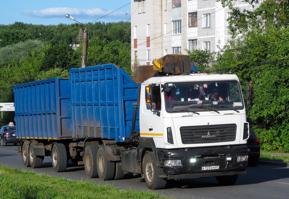 Смоленская область, № А 123 ЕМ 67 — МАЗ-6312B9