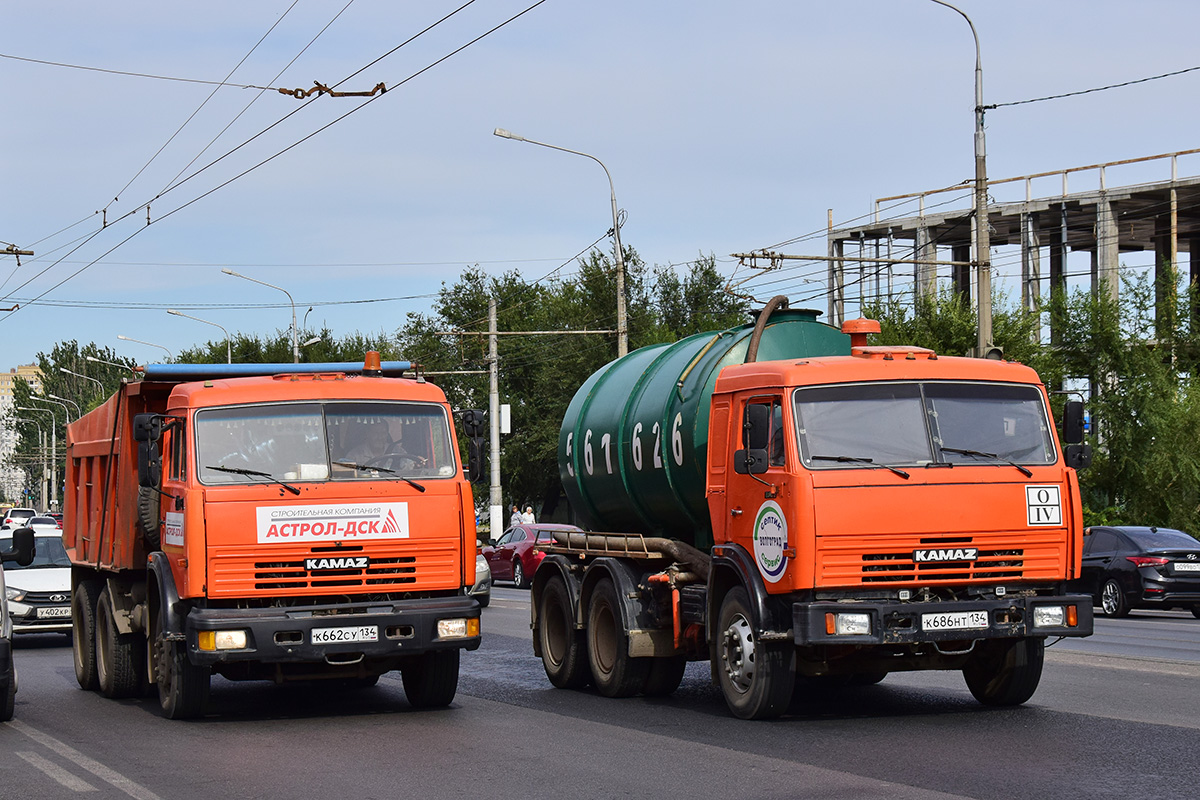 Волгоградская область, № К 662 СУ 134 — КамАЗ-65115 [651150]; Волгоградская область, № К 686 НТ 134 — КамАЗ-54115-13 [54115N]