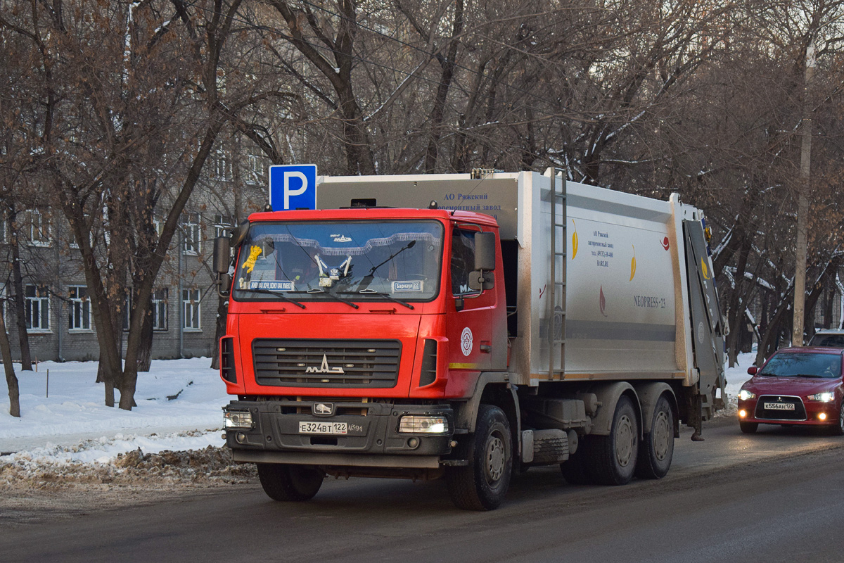 Алтайский край, № Е 324 ВТ 122 — МАЗ-6312C3