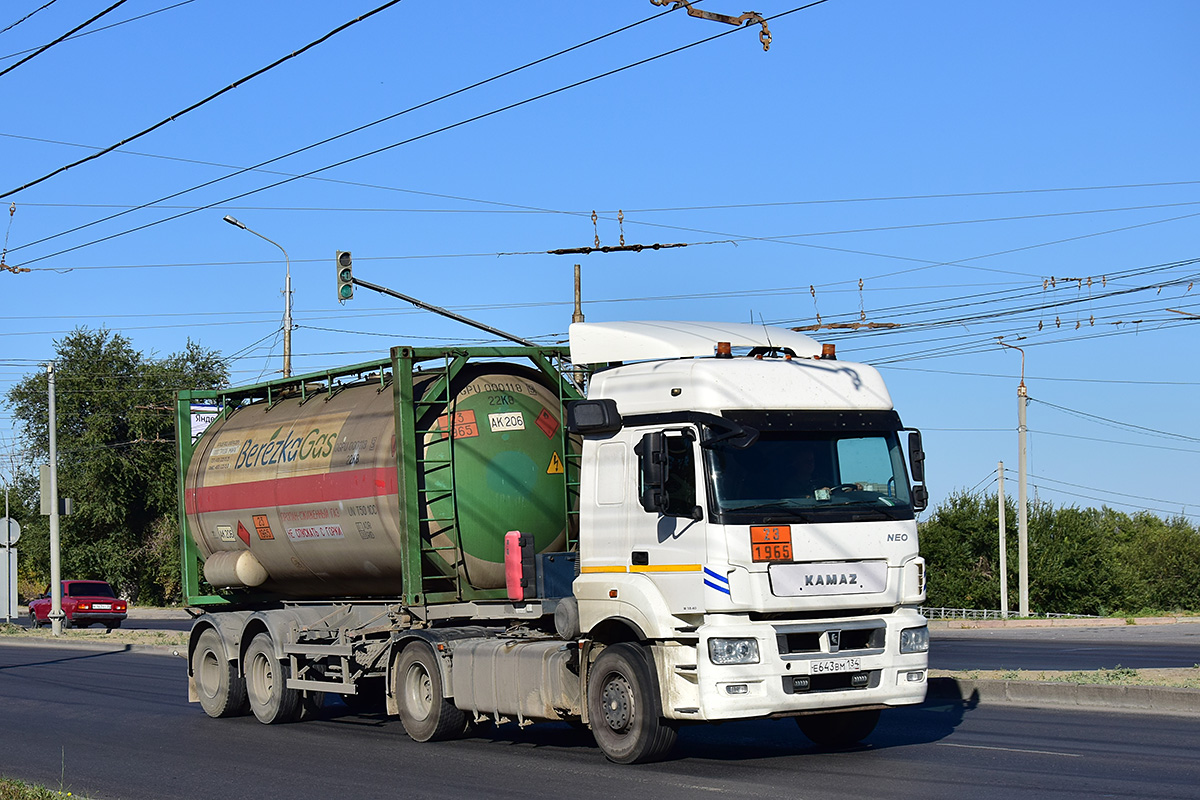 Волгоградская область, № Е 643 ВМ 134 — КамАЗ-5490-S5(87)