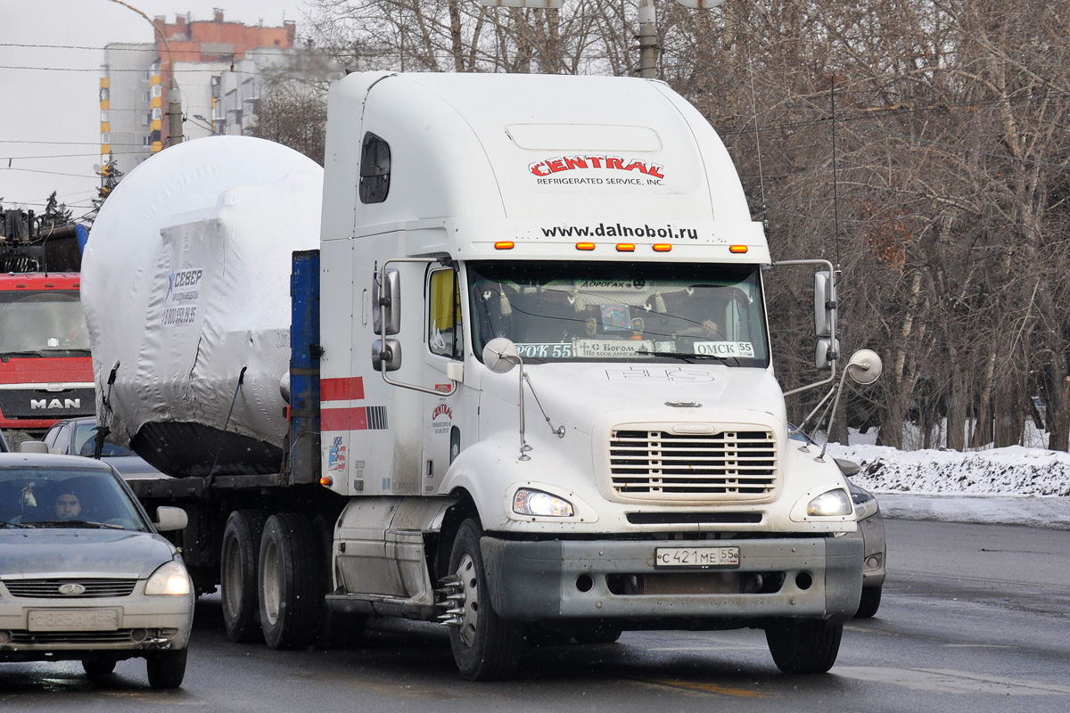 Омская область, № С 421 МЕ 55 — Freightliner Columbia