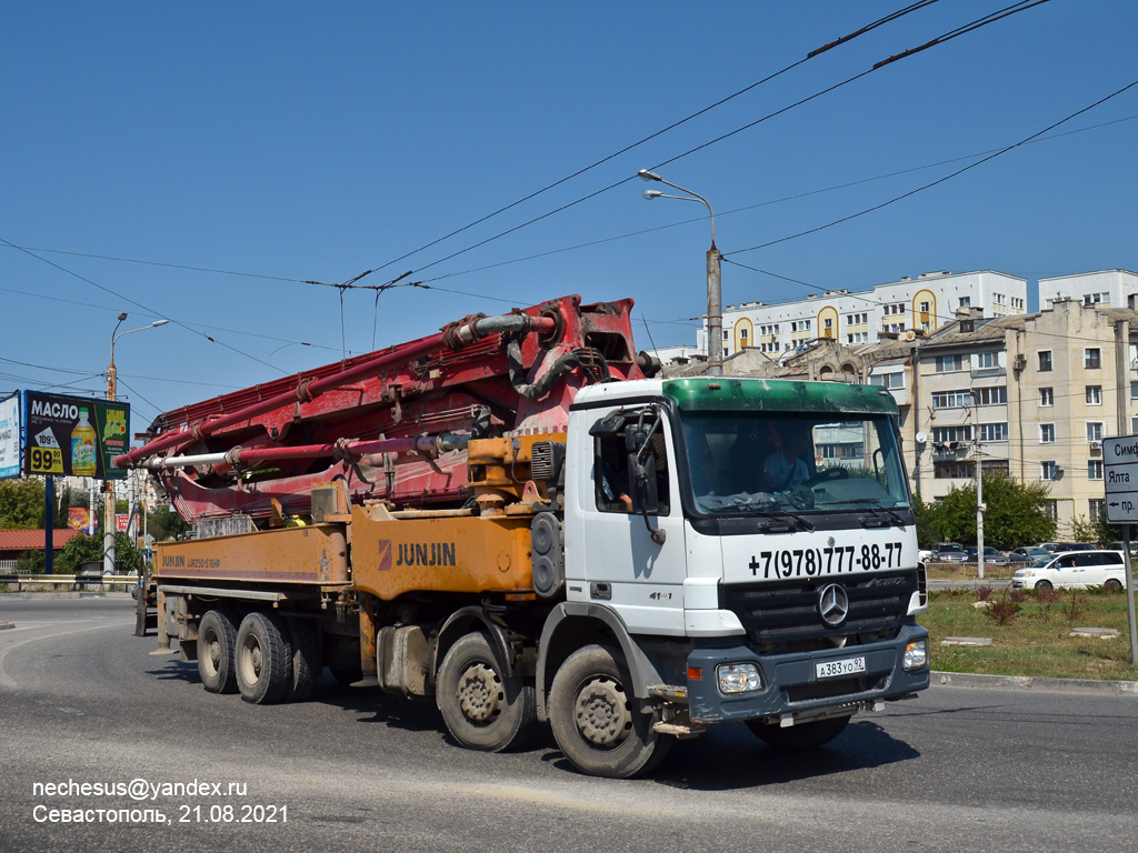 Севастополь, № А 383 УО 92 — Mercedes-Benz Actros ('2003) 4141