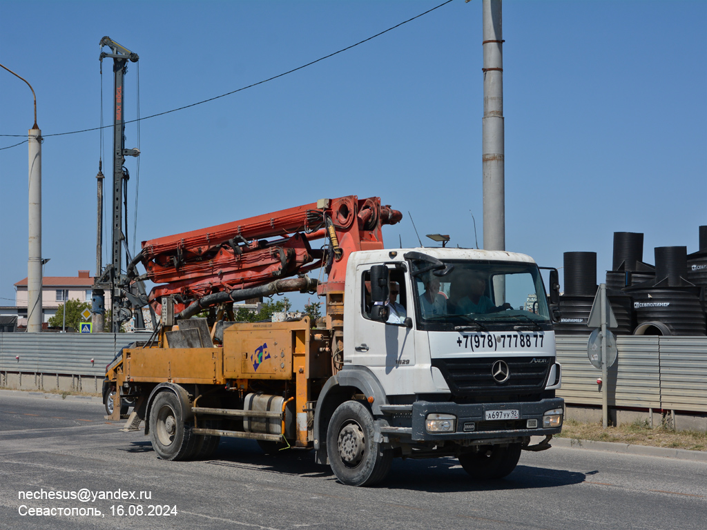 Севастополь, № А 697 УУ 92 — Mercedes-Benz Axor (общ.м)