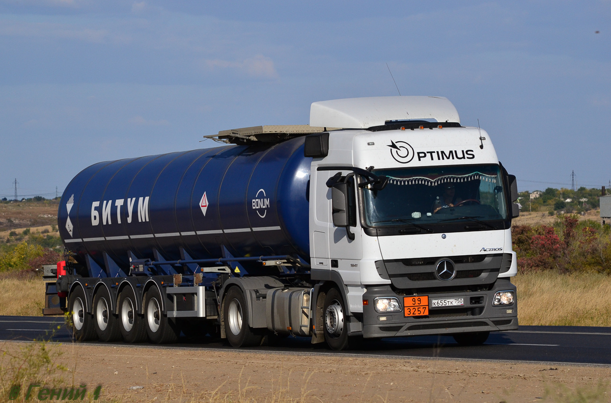 Московская область, № К 655 ТК 750 — Mercedes-Benz Actros '09 1841 [Z9M]