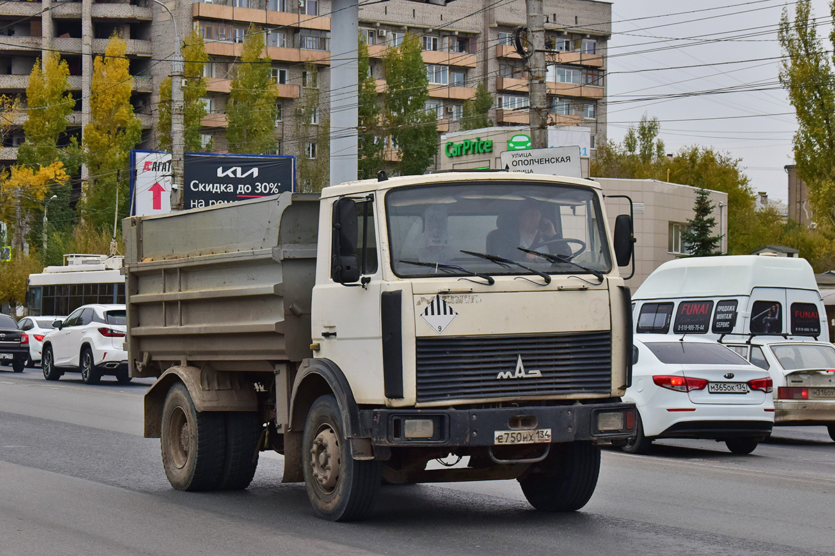 Волгоградская область, № Е 750 НХ 134 — МАЗ-5551A2