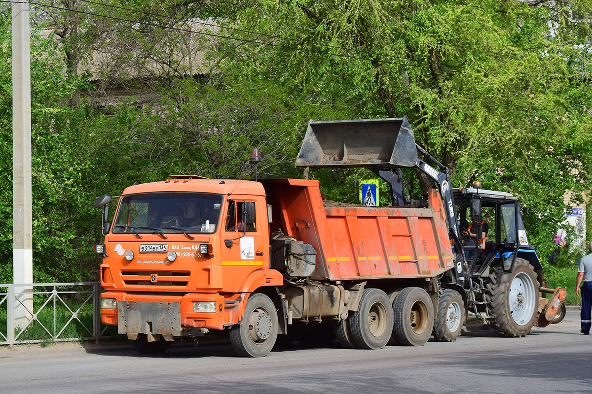 Волгоградская область, № В 314 ВУ 134 — КамАЗ-65115-L4(19)