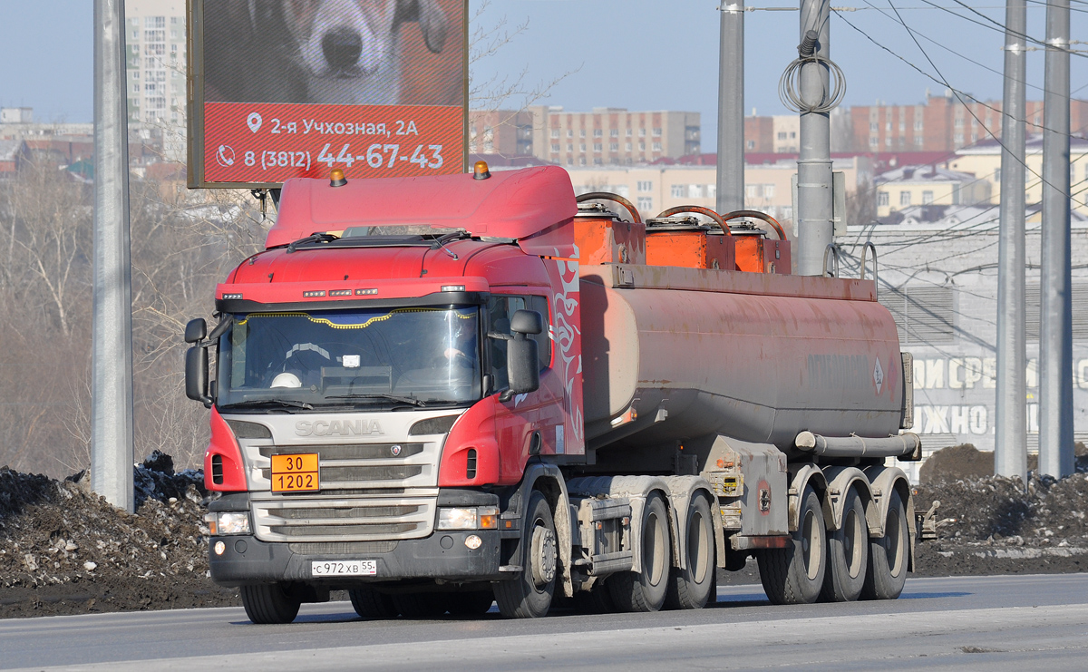 Омская область, № С 972 ХВ 55 — Scania ('2011) P400