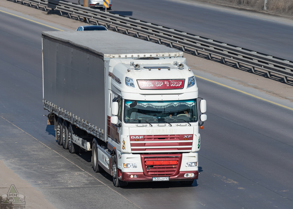 Туркестанская область, № 530 AZP 13 — DAF XF105 FT