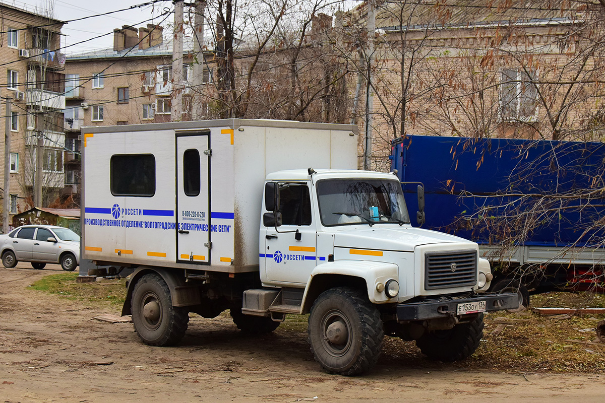 Волгоградская область, № Е 153 ОУ 134 — ГАЗ-3308 (общая модель)