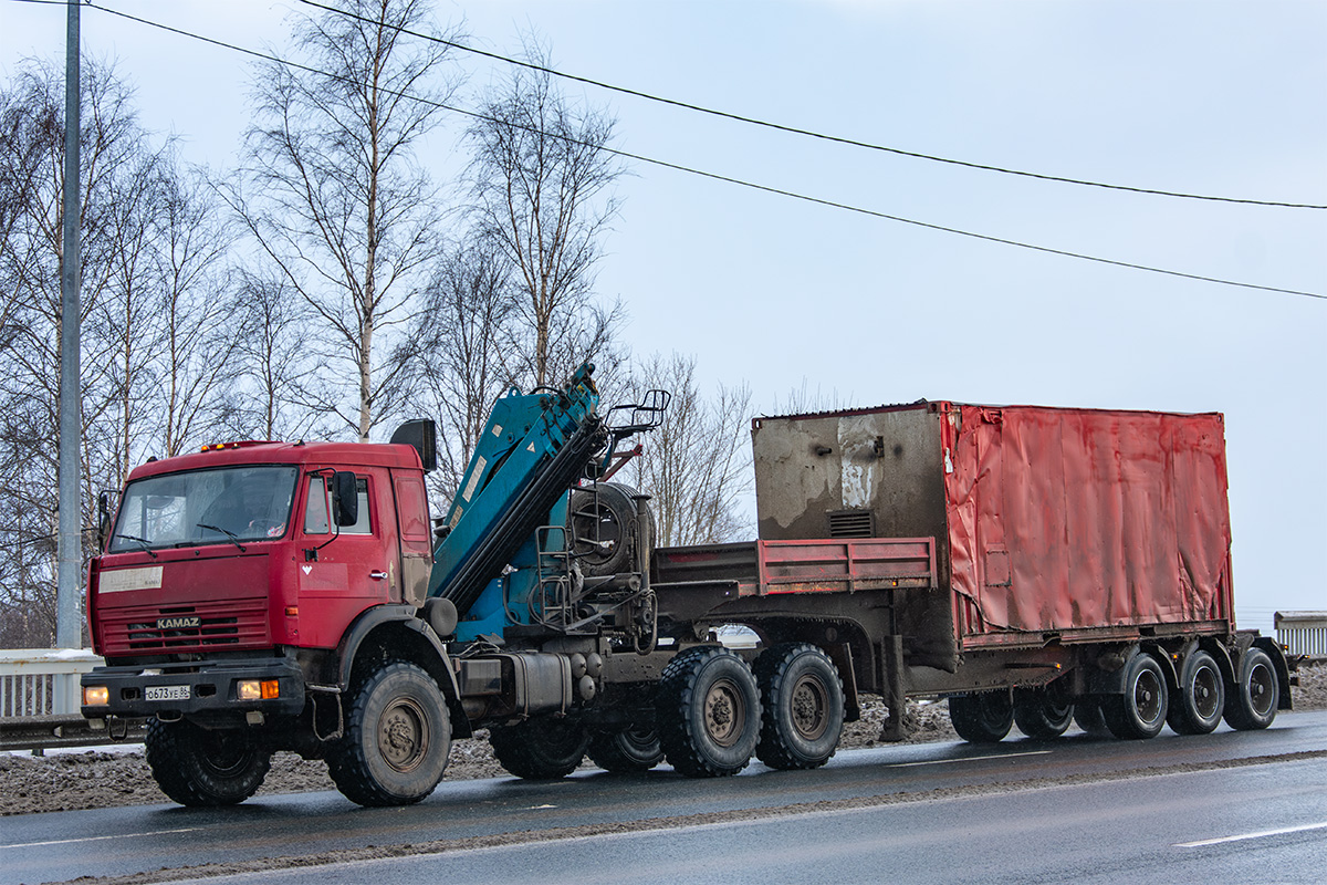 Архангельская область, № О 673 УЕ 86 — КамАЗ-43118-10 [43118K]