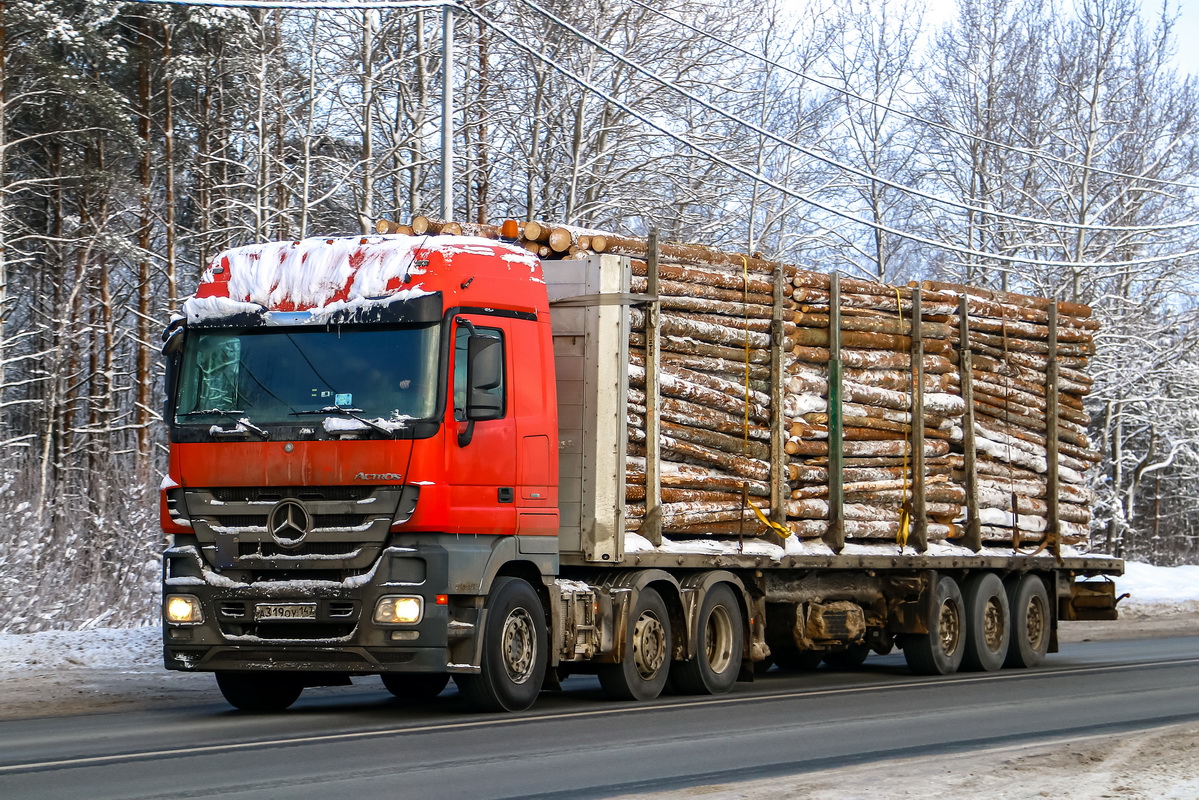 Ленинградская область, № А 319 ОУ 147 — Mercedes-Benz Actros ('2009) 2541