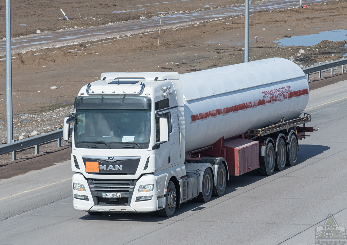 Алматы, № 495 EO 02 — MAN TGX ('2016) (Общая модель)