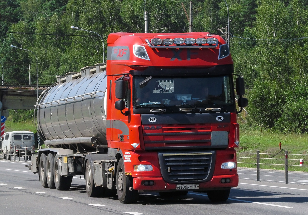 Москва, № М 100 НТ 197 — DAF XF105 FT Москва, № М 100 НТ 197 — DAF XF105 FT