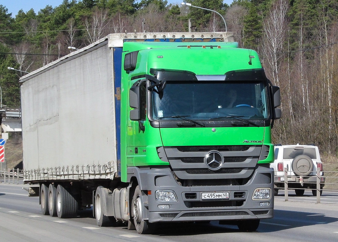 Калужская область, № С 495 ММ 40 — Mercedes-Benz Actros '09 1844 [Z9M]