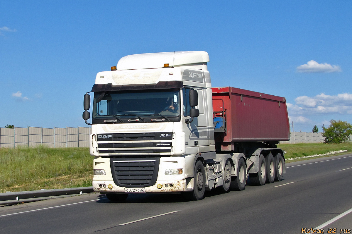 Алтайский край, № С 072 ХС 22 — DAF XF105 FTG