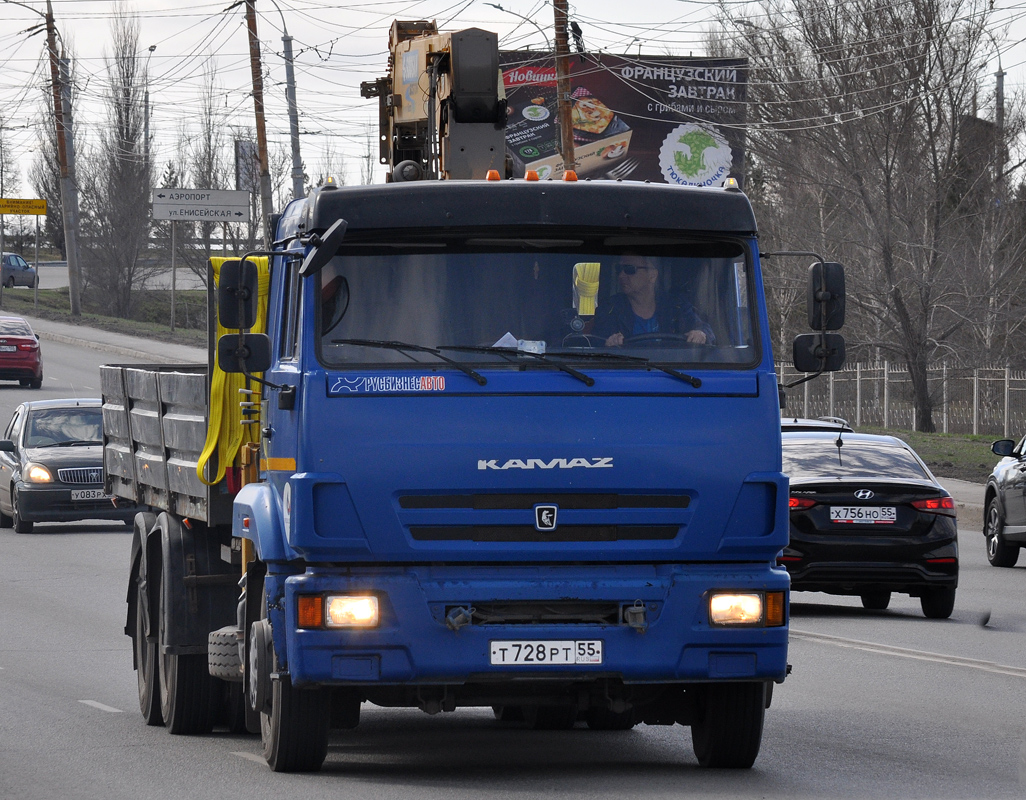 Омская область, № Т 728 РТ 55 — КамАЗ-65117-A4(23)