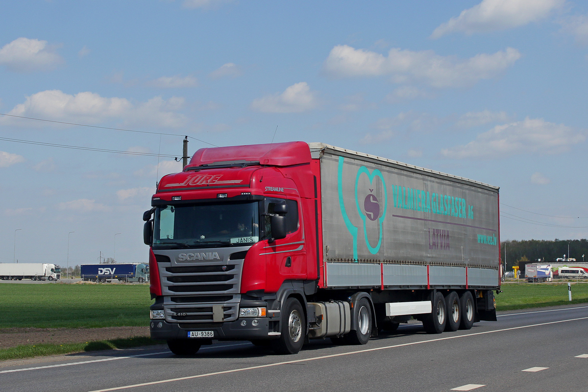 Латвия, № AU-9386 — Scania ('2013) R410