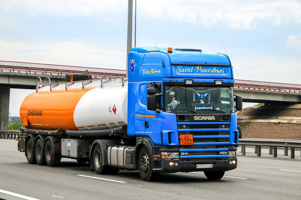Санкт-Петербург, № Р 219 КА 98 — Scania ('1996) R124L