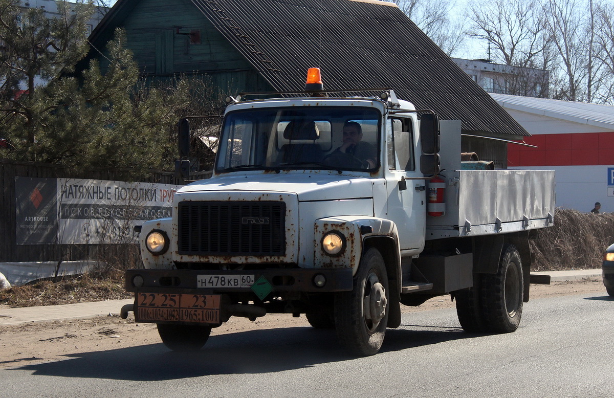 Псковская область, № Н 478 КВ 60 — ГАЗ-3309