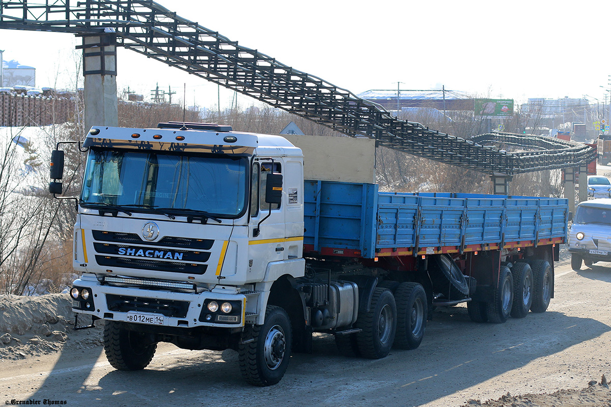 Саха (Якутия), № В 012 МЕ 14 — Shaanxi Shacman F3000 SX425x Саха (Якутия), № В 012 МЕ 14 — Shaanxi Shacman F3000 SX425x