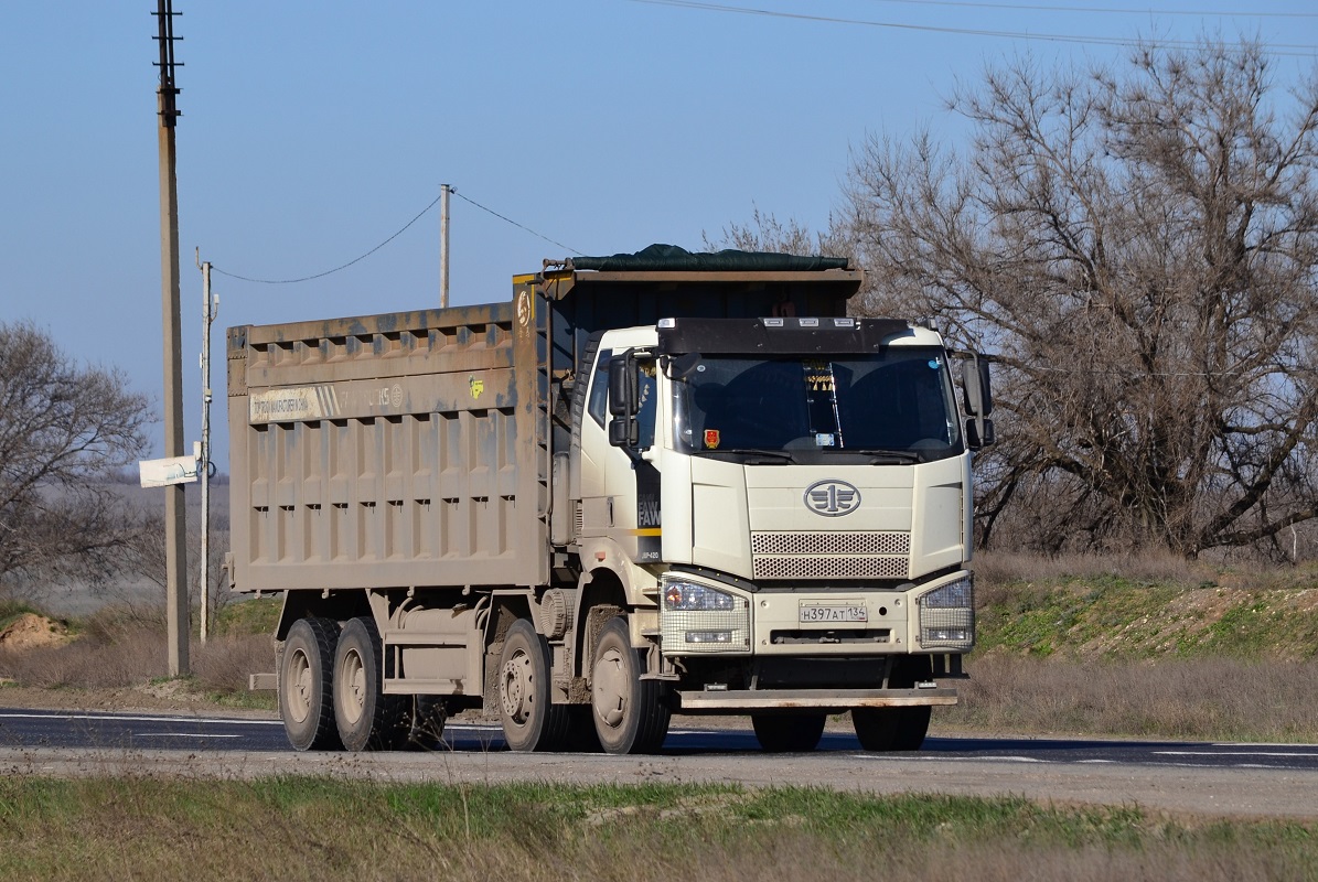 Волгоградская область, № Н 397 АТ 134 — FAW J6 CA3310