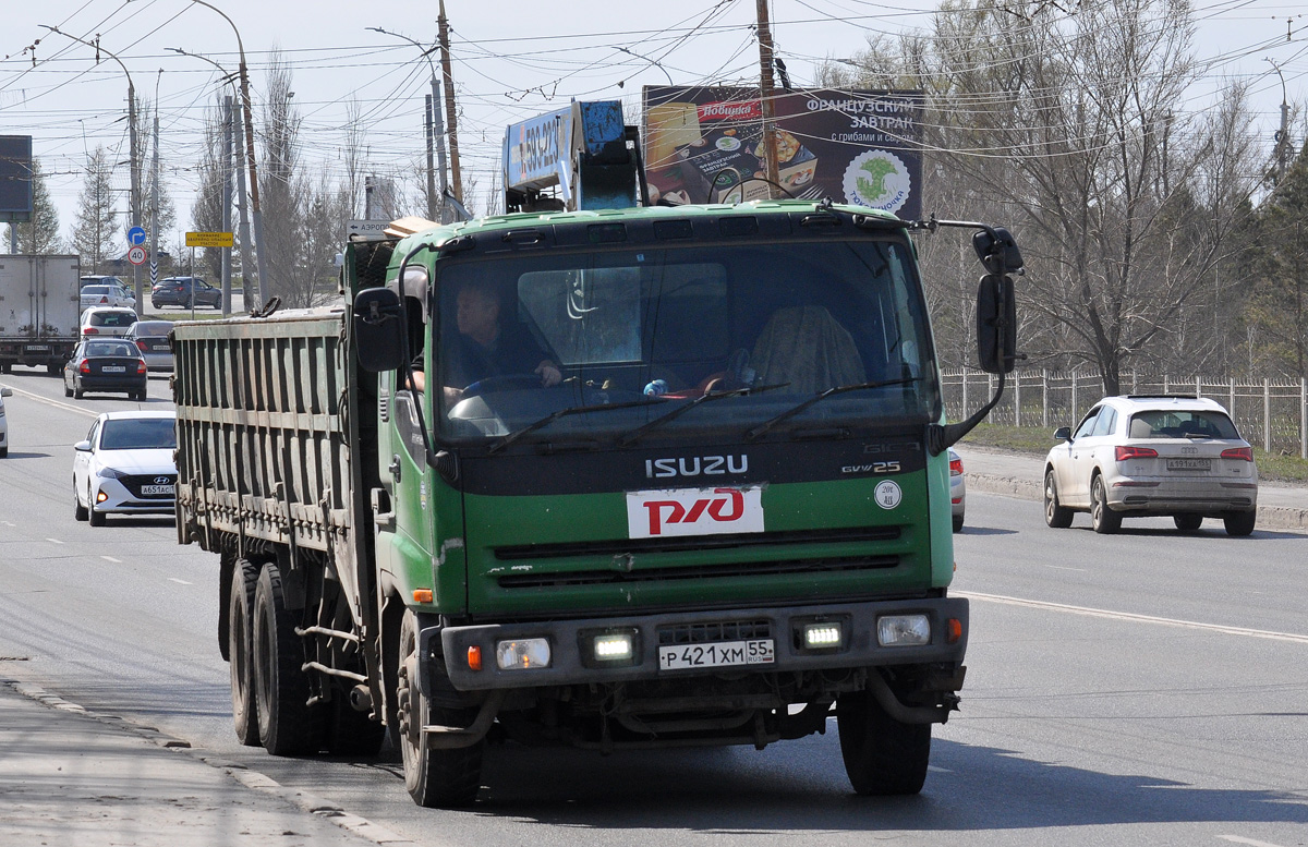 Омская область, № Р 421 ХМ 55 — Isuzu Giga (общая модель) Омская область, № Р 421 ХМ 55 — Isuzu Giga (общая модель)