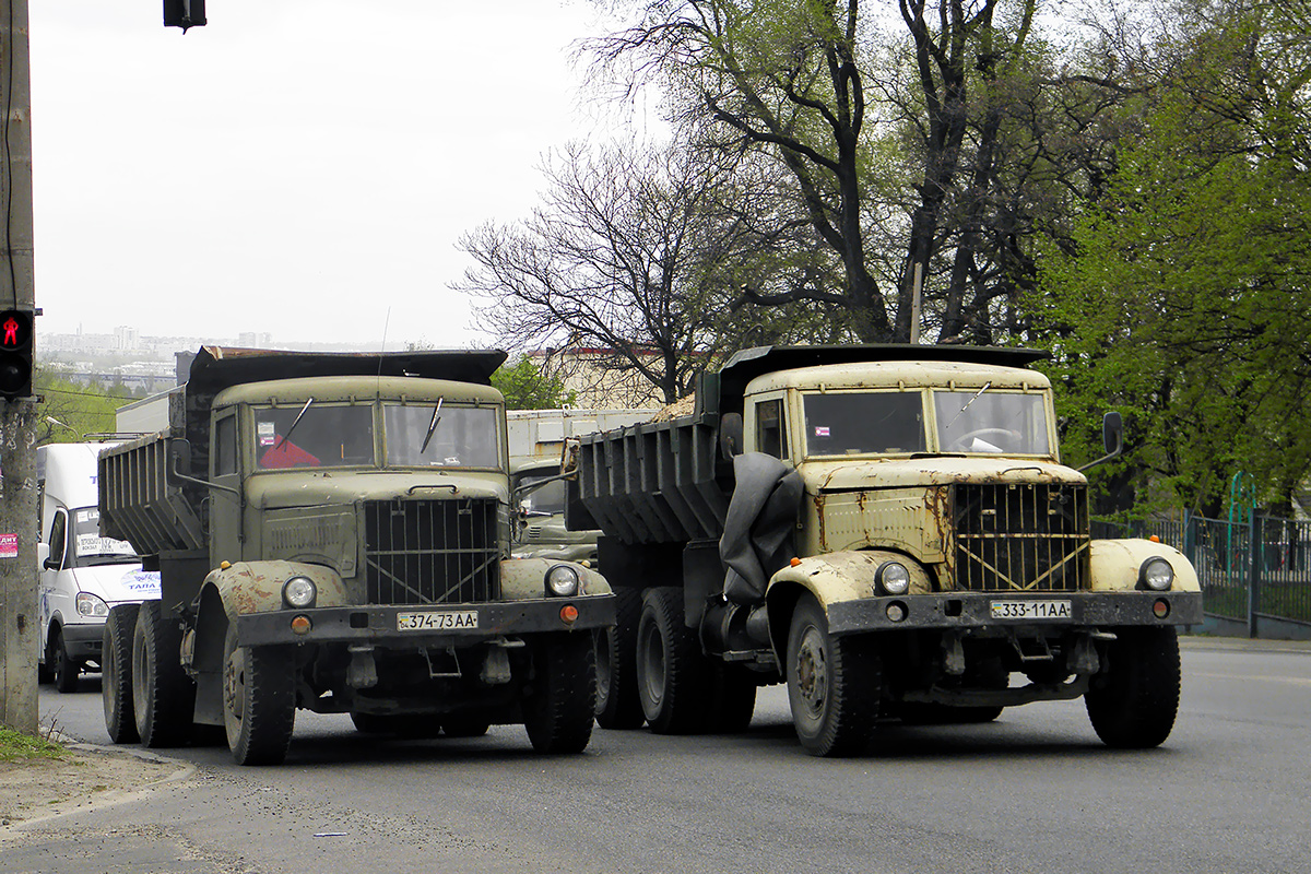 Днепропетровская область, № 374-73 АА — КрАЗ-256Б1; Днепропетровская область, № 333-11 АА — КрАЗ-256Б1 Днепропетровская область, № 374-73 АА — КрАЗ-256Б1; Днепропетровская область, № 333-11 АА — КрАЗ-256Б1