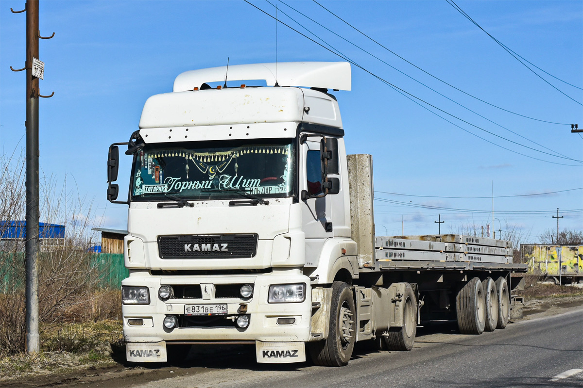 Свердловская область, № Е 831 ВЕ 196 — КамАЗ-5490-S5(87) Свердловская область, № Е 831 ВЕ 196 — КамАЗ-5490-S5(87)